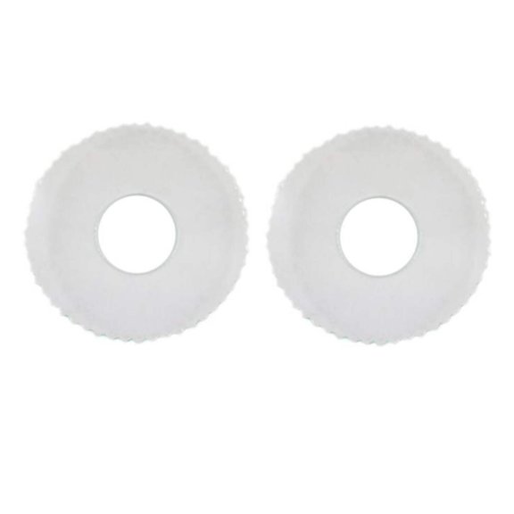 Bobeche Wax Catcher - Clear Glass With Serrated Rim