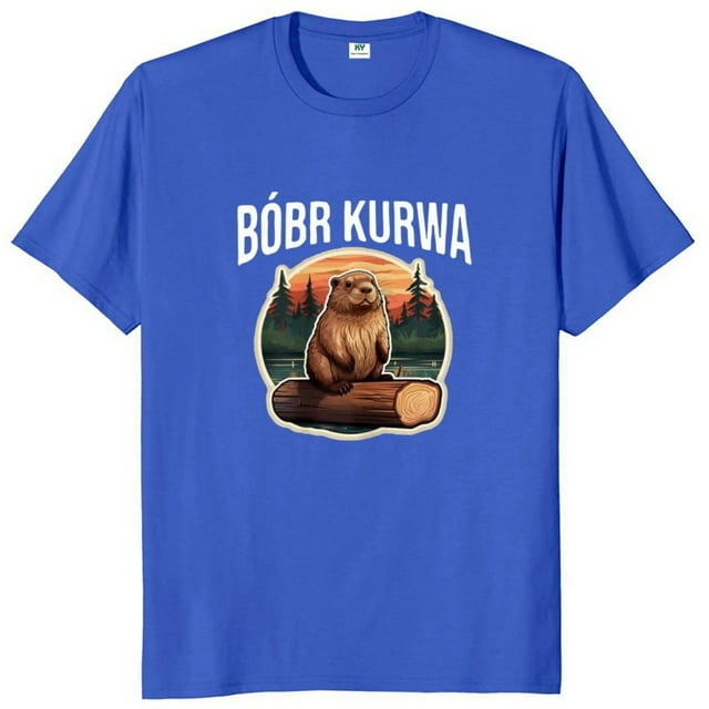 Bober Kurwa Bobr T Shirt Retro Funny Meme T-Sh irt - Walmart.com