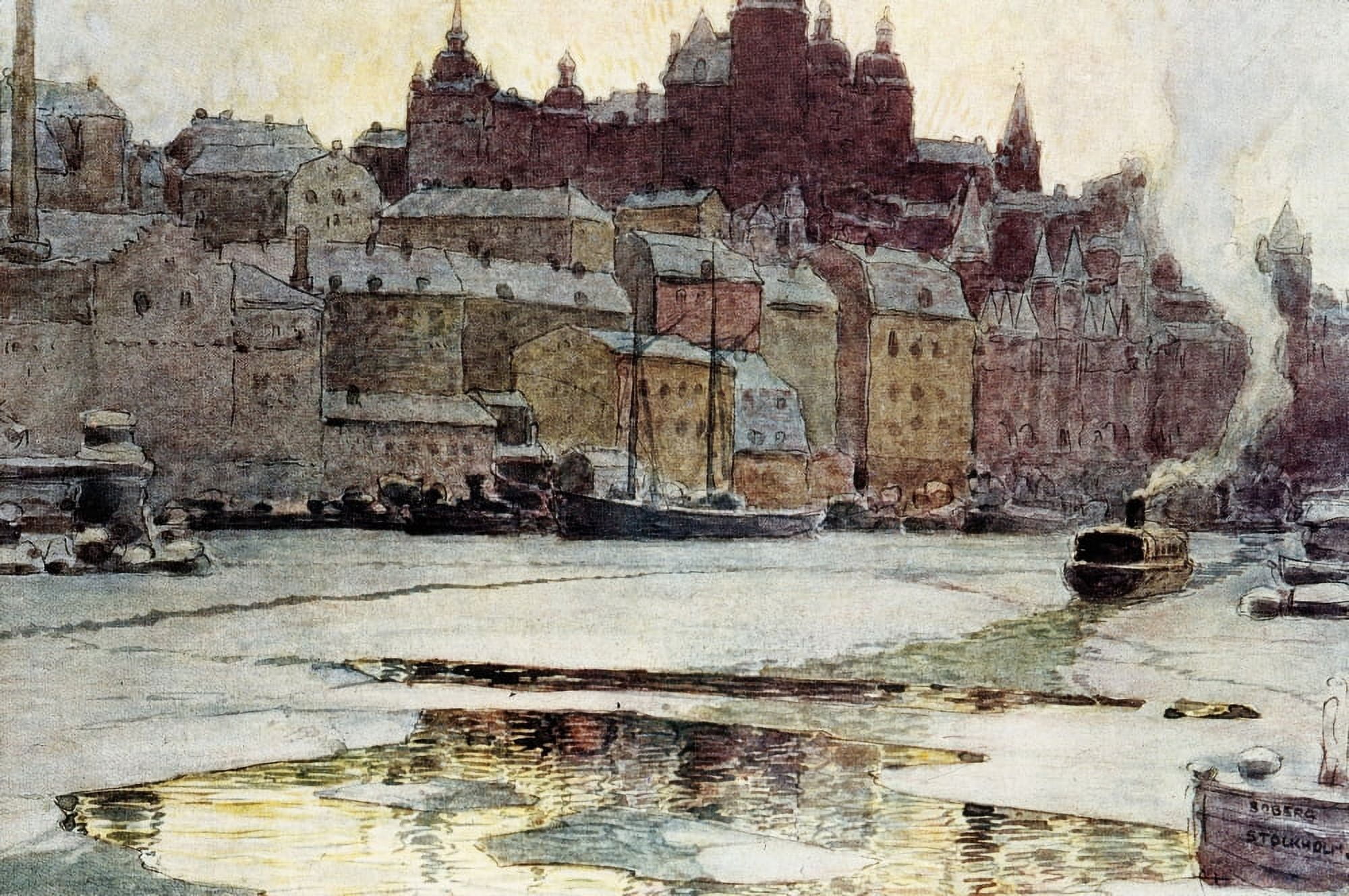Bobergferdinand (1860-1946) Canvas Art - (36 x 24)