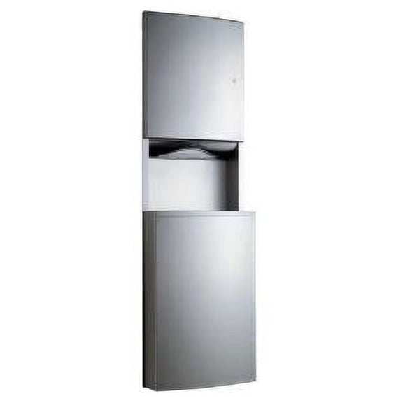 Bobrick B-43944 Conturaseries Paper Towel Dispenser / Waste Receptacle - Stainless Steel