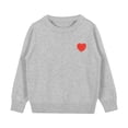thumbnail image 1 of Bobifish Baby Crew Neck Sweater Red Heart Applique Detail Long Sleeve Sweater Knitted Cute Boys Girls Outdoor Casual Pullover Top, 1 of 3