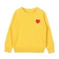 thumbnail image 1 of Bobifish Baby Crew Neck Sweater Red Heart Applique Detail Long Sleeve Sweater Knitted Cute Boys Girls Outdoor Casual Pullover Top, 1 of 3