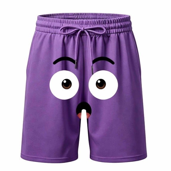 Bobifish Big Boys Swim Shorts Cartoon Printed Drawstring Beach Vacation Swimwear Children Boys Hiking Running Shorts