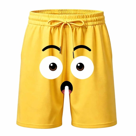 Bobifish Big Boys Swim Shorts Cartoon Printed Drawstring Beach Vacation Swimwear Children Boys Hiking Running Shorts