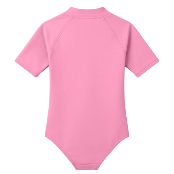 Bobifish Big Girls One Piece Rash Guard Swimsuit Zip Up Quick Dry Short ...