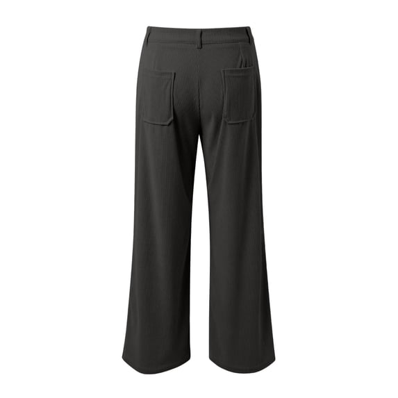 Bobifish Boys Corduroy Pants Soft Comfy Wide Leg Casual Pants Vintage Mid-Rise Baggy Pants With Pockets