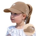 thumbnail image 1 of Bobifish Boys Girls Hat Heart Letter Quick Dry Adjustable Ponytail Hats Breathable Kids Girls Outdoor Sports Daily Casual Caps, 1 of 3