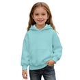 thumbnail image 1 of Bobifish Boys Girls Hoodies Waffle Pattern Long Sleeve Hooded Sweatshirts With Adjustable Drawstring Hooded Casual Soft Warm Long Sleeve Hoodies,Size 9-10Y, 1 of 1