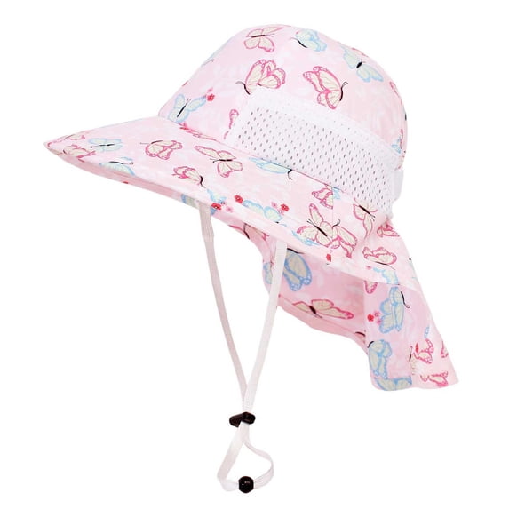 Bobifish Boys Hat Dinosaur Printed Neck Flap Bucket Hat Sun Protection With Adjustable Chin Strap