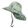 thumbnail image 1 of Bobifish Boys Hat Dinosaur Printed Neck Flap Bucket Hat Sun Protection With Adjustable Chin Strap, 1 of 4