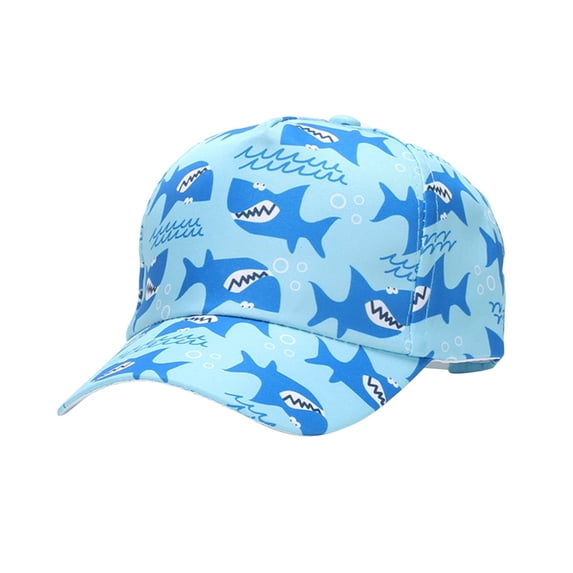 Bobifish Boys Hat Ocean Animal Printed Baseball Caps Breathable Mesh Adjustable Fit Kids Sports Outdoor Daily Headwear