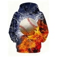 thumbnail image 1 of Bobifish Boys Hoodies Baseball Print Long Sleeve Pullover Tops School Casual Children Sweatshirt, 1 of 3