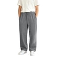 thumbnail image 1 of Bobifish Boys Sweatpants Drawstring Elastic Waist Straight Leg Athletic Pants Soft Comfy Basic Mid-Rise Joggers With Pockets, 1 of 8
