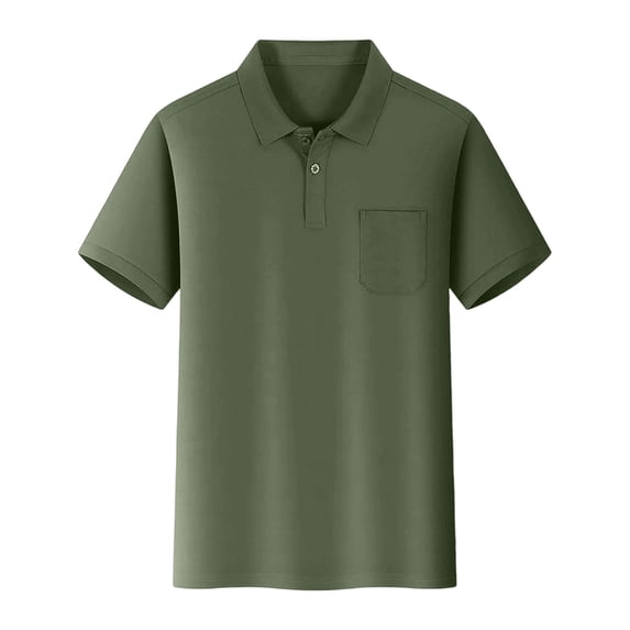 Bobifish Boys T-Shirts Short Sleeve Collared Solid Color Pocket Casual Summer Daily Wear Shirts Comfortable Polo Tees For Daily Wear And Play
