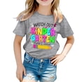 thumbnail image 1 of Bobifish Girls Back To School T-Shirts Crew Neck Short Sleeve Graphic Tee First Day Of Preschool Kindergarten Kids Graphic Tee Shirts, 1 of 4