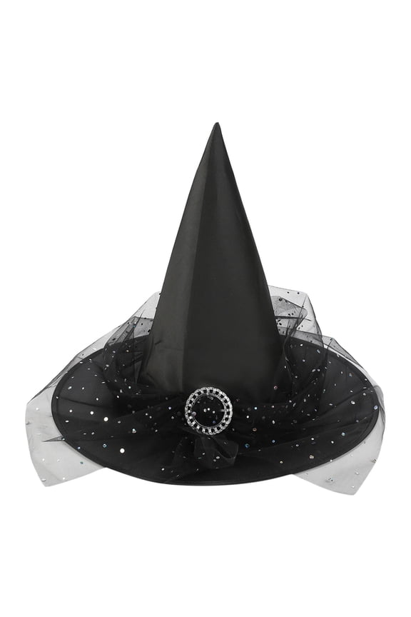 Girls Hat Lace Witch Hats Kids Halloween Party Role Play Accessories