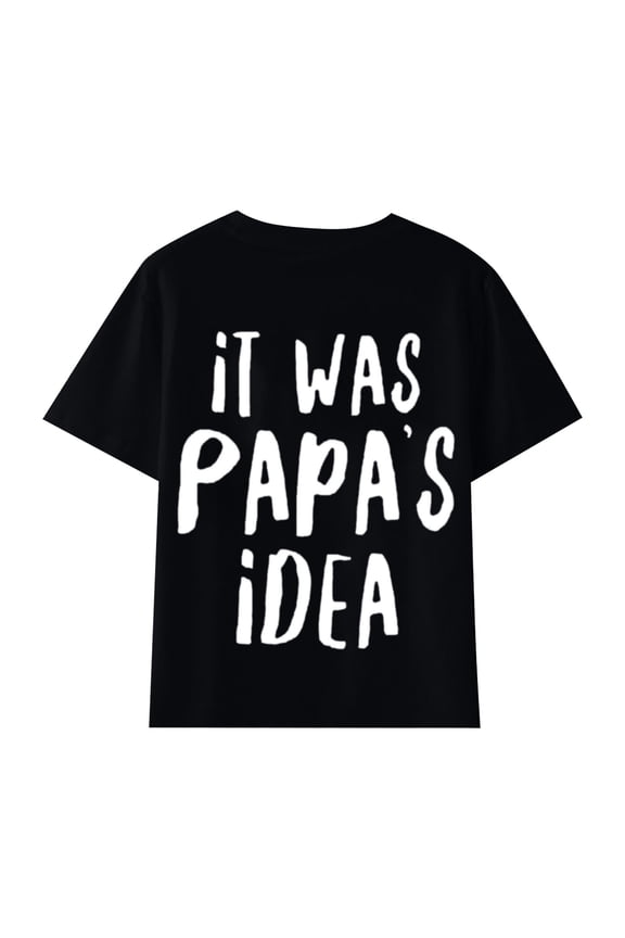 Little Boys Girls Graphic Tshirt Soft Breathable Funny Letter Print T-Shirt Comfy Summer Going Out Daily Wear Tee，sizes 5-6Y