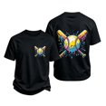 thumbnail image 1 of Bobifish Little Boys T Shirt With Baseball Print Short Sleeve Summer Basic Tee Shirt Children Boys Active T-Shirt, 1 of 3