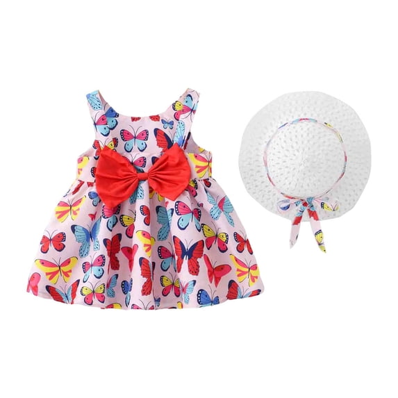Bobifish Newborn Girls Dress Watercolor Pineapple Scoop Back Strap Sundress Casual Sundress Beach Stretchy Dress