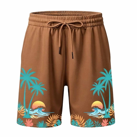 Bobifish Big Boys Beach Shorts Graphic Adjustable Waist Loose Trunks Seaside Holiday Vacation Children Boys Shorts