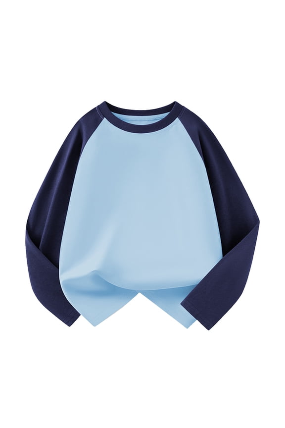 Toddler Boys Girls T-Shirts Autumn Winter Raglan Long Sleeve Soft Tees Comfortable Daily Wear Casual Tops Streetwear Stylish T Shirts,Sizes 3-4T