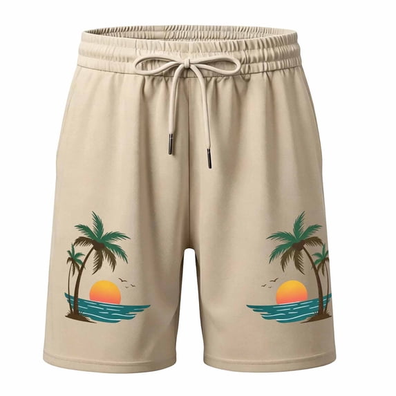 Bobifish Toddler Boys Summer Shorts Beach Style Pattern Adjustable Waist Beachwear Bottoms Sunny Days Boys Shorts