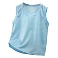 thumbnail image 1 of Bobifish Toddler Boys Tanks Mesh Sleeveless Soft Breathable Stretch Tee Shirts Comfortable Stretchy Sports Active Daily Summer Tank Tops,Size 4-5Y, 1 of 3
