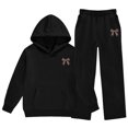 thumbnail image 1 of Bobifish Toddler Girls Outfit Sets Bow Leopard Print Sweatsuit Hoodie Sweatpant Warm Winter Set For Children Girls, 1 of 6