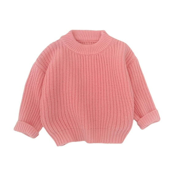 Bobifish Toddler Light Green Crew Neck Sweater Waffle Knit Pattern Long Sleeve Sweater Knitted Soft Casual Kids Spring Fall Daily Wear Pullover Top