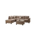 thumbnail image 1 of Bobkona Toffy Reversible Sectional with Ottoman Set, 1 of 3