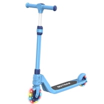 Bobloo lite Kids Kick Scooter, LED Light-Up Wheels, Lightweight, Adjustable Handlebars, Anti-Slip Deck, Max Load 110 Lbs, for Ages 3-8,Blue