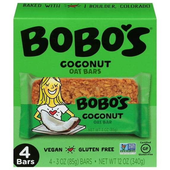 Bobo's Gluten Free Oat Bars Coconut -- 4 Bars
