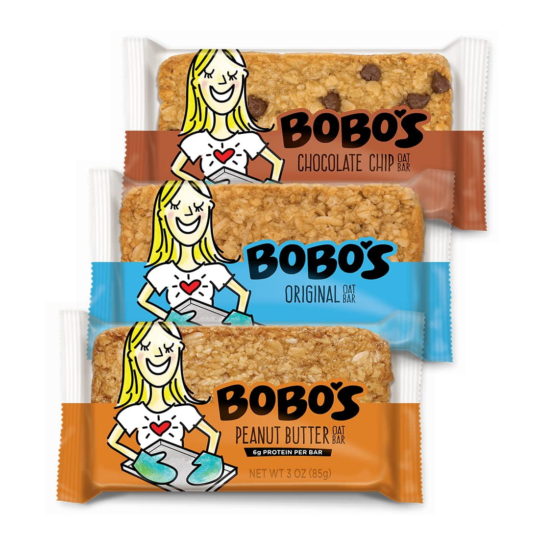Bobo's Lactation Oat Bars for Breastfeeding Moms, 12 Pack Variety includes Chocolate Chip