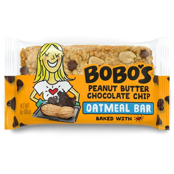 Bobo's, Protein & Energy Bars, GMO Free, Chocolate Chip Peanut Butter, 12 Ct, 3 Oz