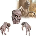 Bobodang Clearance! Halloween Tree Face Hand Decor Set Statuesm 2024