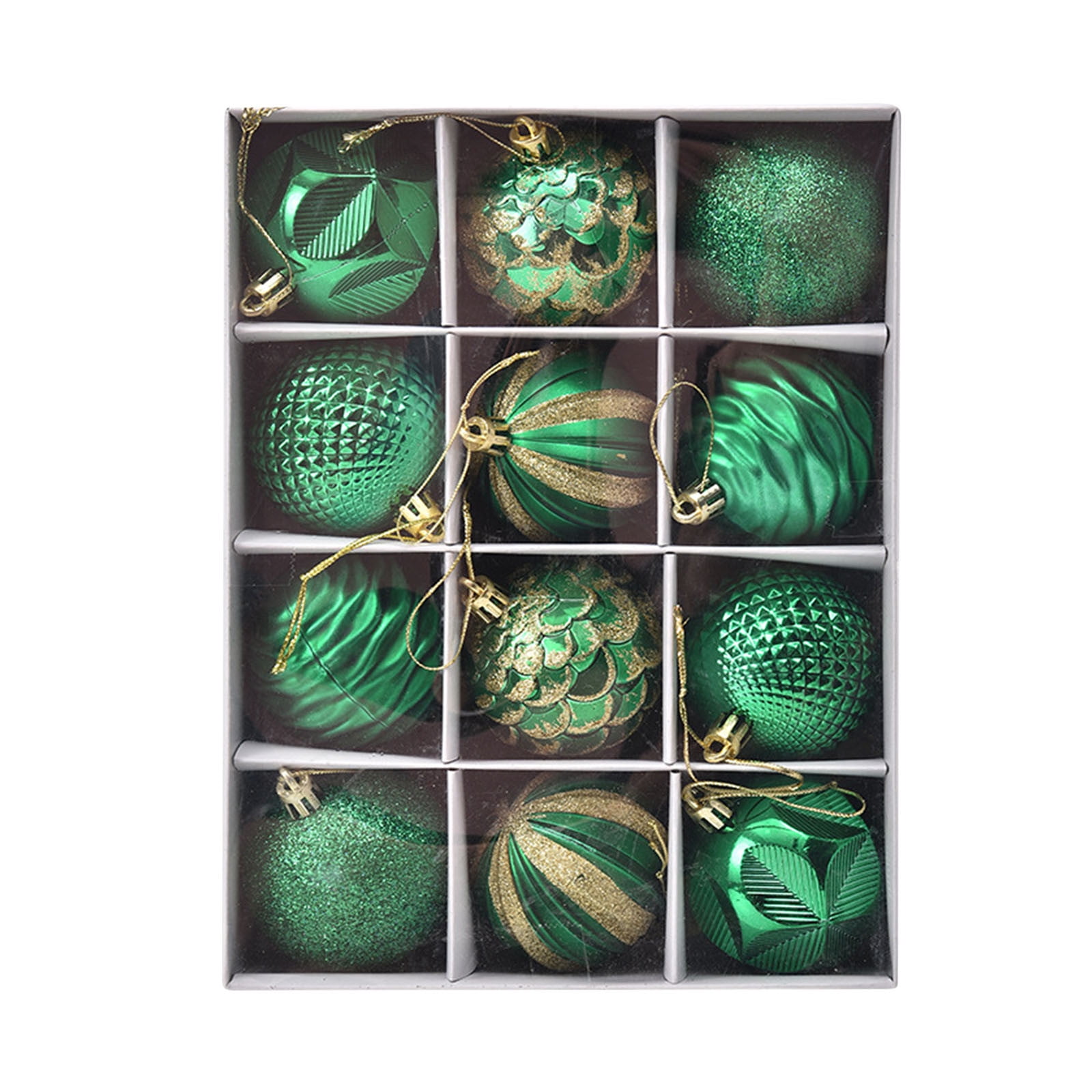 Bobomoti Christmas Balls Ornaments for Xmas Tree, Shatterproof