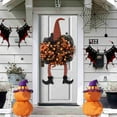 thumbnail image 1 of Bobomoti Halloween Wreath with Witch Legs Pumpkin Door Hanging Garland Front Door for Halloween Decorations Halloween Witch Garland on Clearance, 1 of 5
