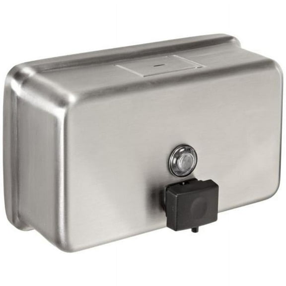 Bobrick B2112 40 oz Tank Surface Mounted Soap Dispenser, Satin Stainless Steel