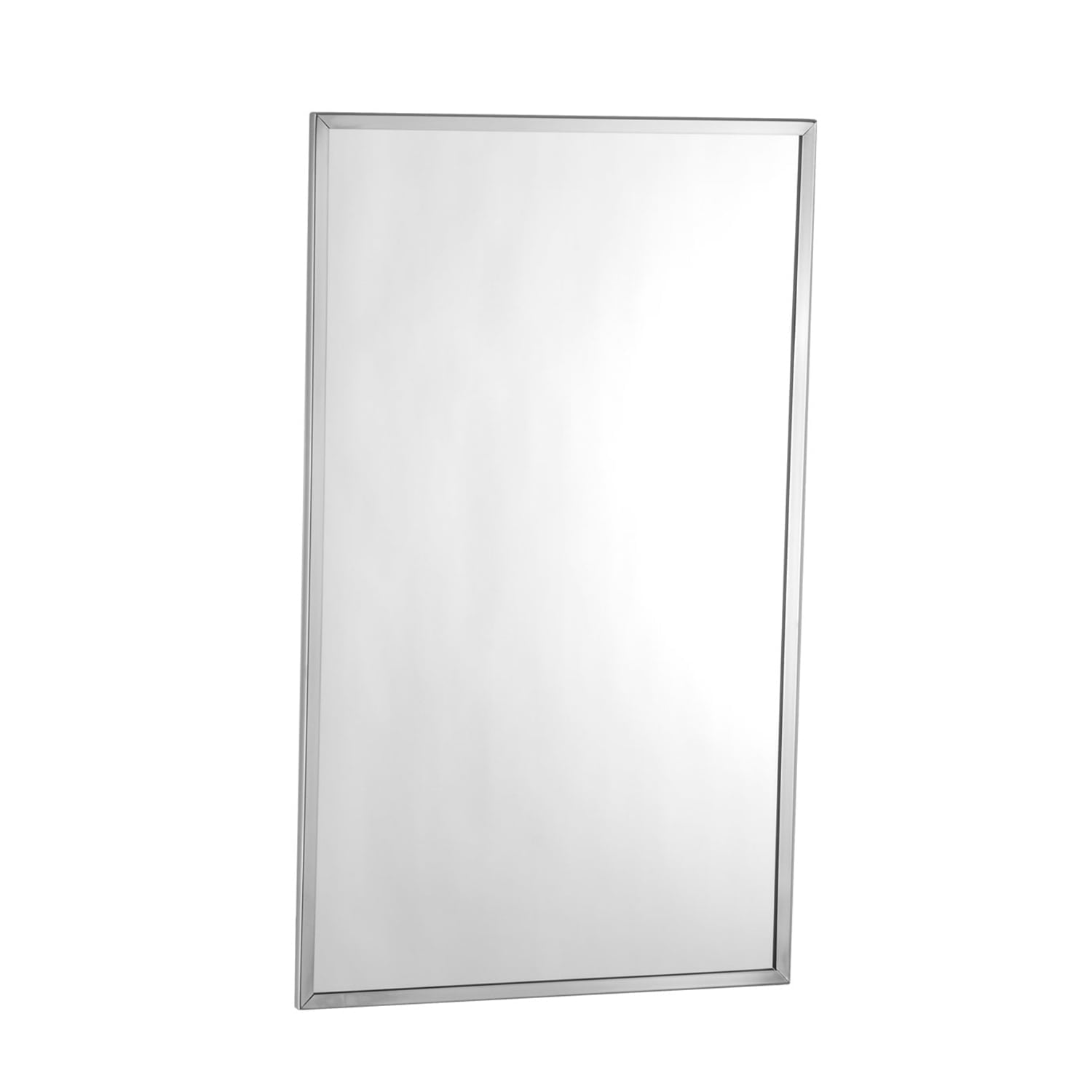 Bright Polished Stainless Steel Rectangular Bathroom Mirror