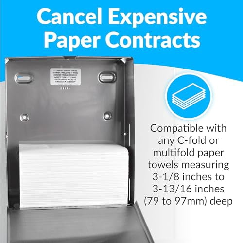 Bobrick B-2620 Surface Mounted Paper Towel Dispenser - Stainless Steel ...