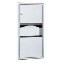 Bobrick B-369 Classicseries Recessed Paper Towel Dispenser / Waste Receptacle - Stainless
