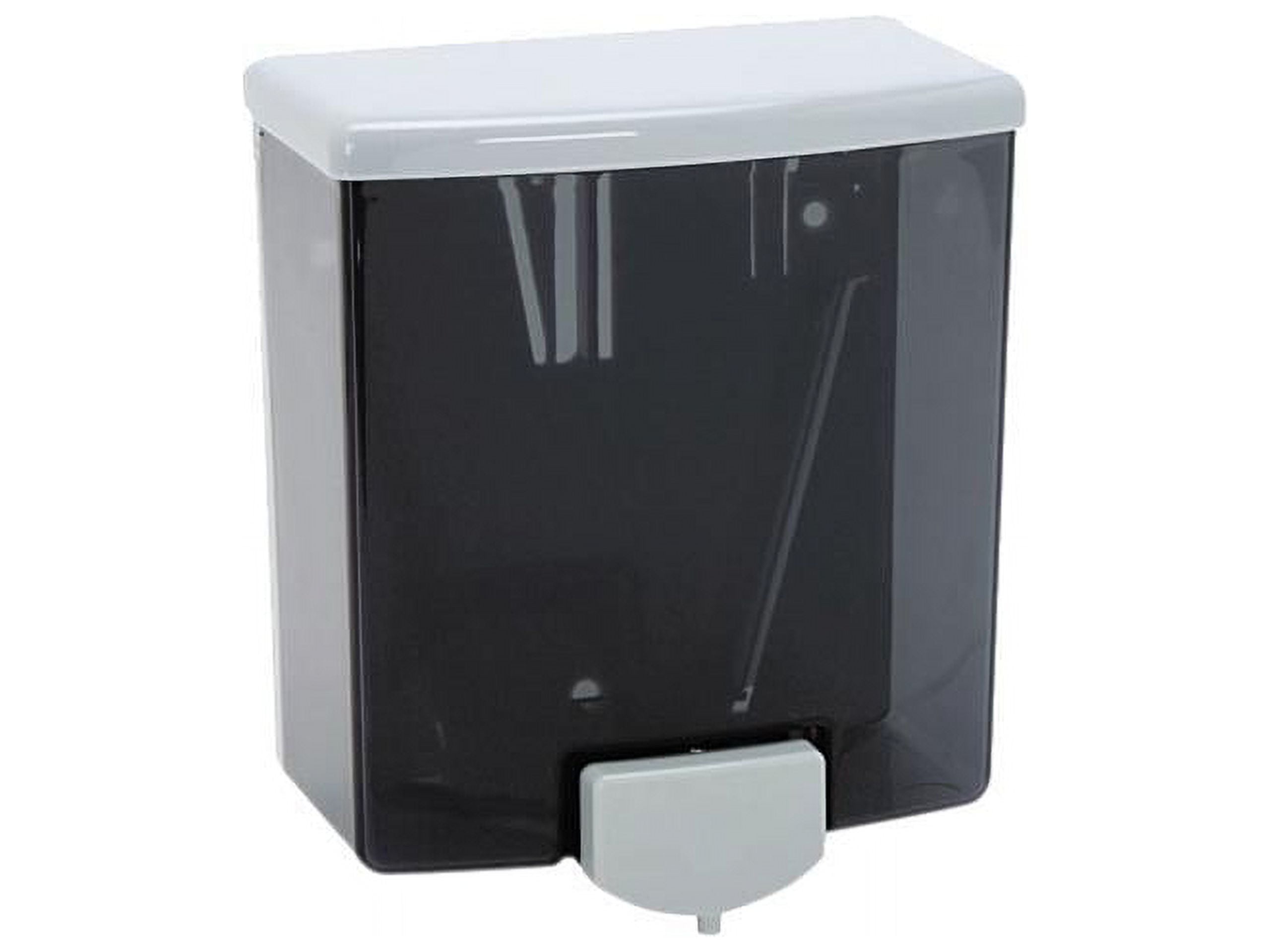 Bobrick Black and Gray 40 oz Plastic Wall-Mounted Soap Dispenser