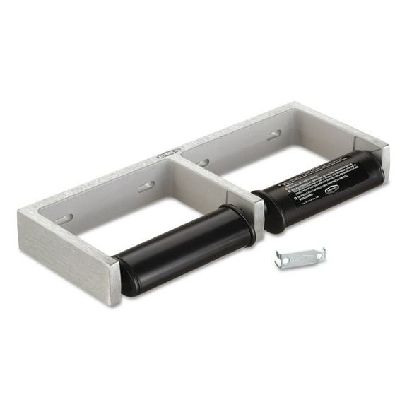 Bobrick ClassicSeries Toilet Tissue Dispenser for Two Rolls, 12 1/2" x 4 7/8" x 1 1/2"