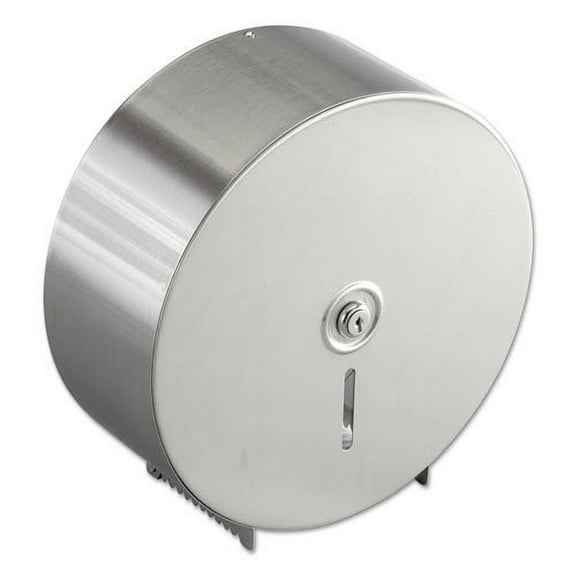 Bobrick Jumbo Toilet Tissue Dispenser, Stainless Steel, 10 21/32 x 4 1/2 x 10 5/8 -BOB2890