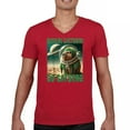 thumbnail image 1 of Bobrini Cactusini Su Saturno Men's V-Neck T-shirt Italian Brainrot Gen Z Meme, 1 of 7