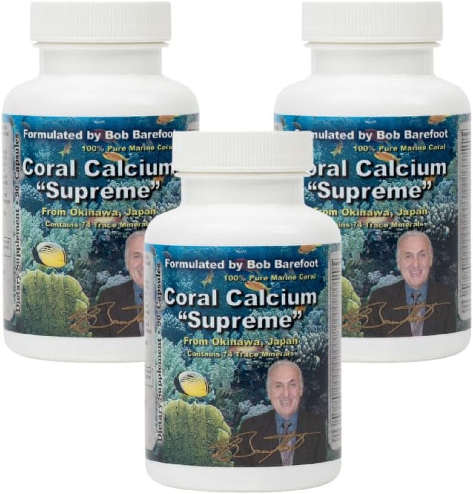Bobs Best Coral Calcium Supreme I 100 Pure Marine Coral, 74 Trace