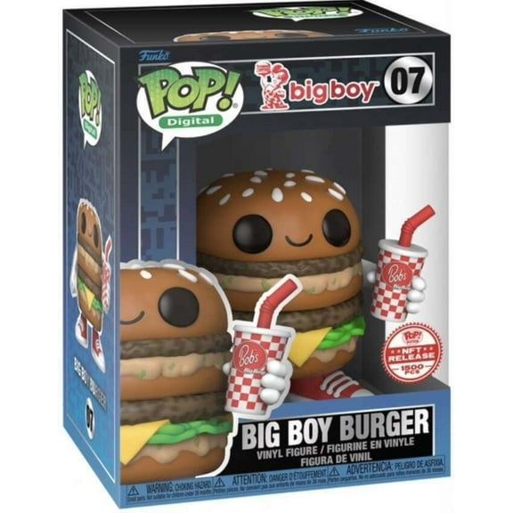 Funko Pop Big Boy Burger Vinyl Figure #07 Pop! Digital WAX Redemption LE1500