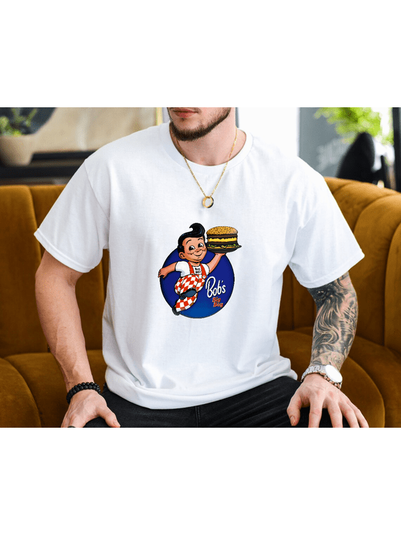 Bobs Big Boy Restaurant Mascot Americana Vintage Unisex T-Shirt, up to size 3XL.