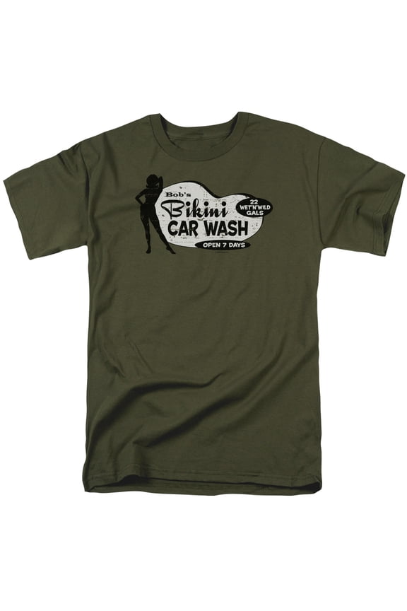 Bobs Bikini Car Wash Officially Licensed Adult T Shirt