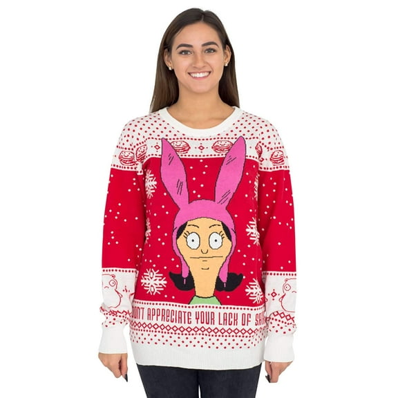 Bobs Burgers Louise Appreciate your Lack of Sarcasm Christmas Sweater